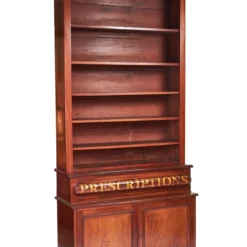 Victorian Tall Mahogany Chemist Shop Fitting