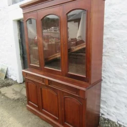 Unknown Victorian Three Door Mahogany Library Bookcase -Storage Furniture Sales 2024 victorian three door mahogany library bookcase 0 2