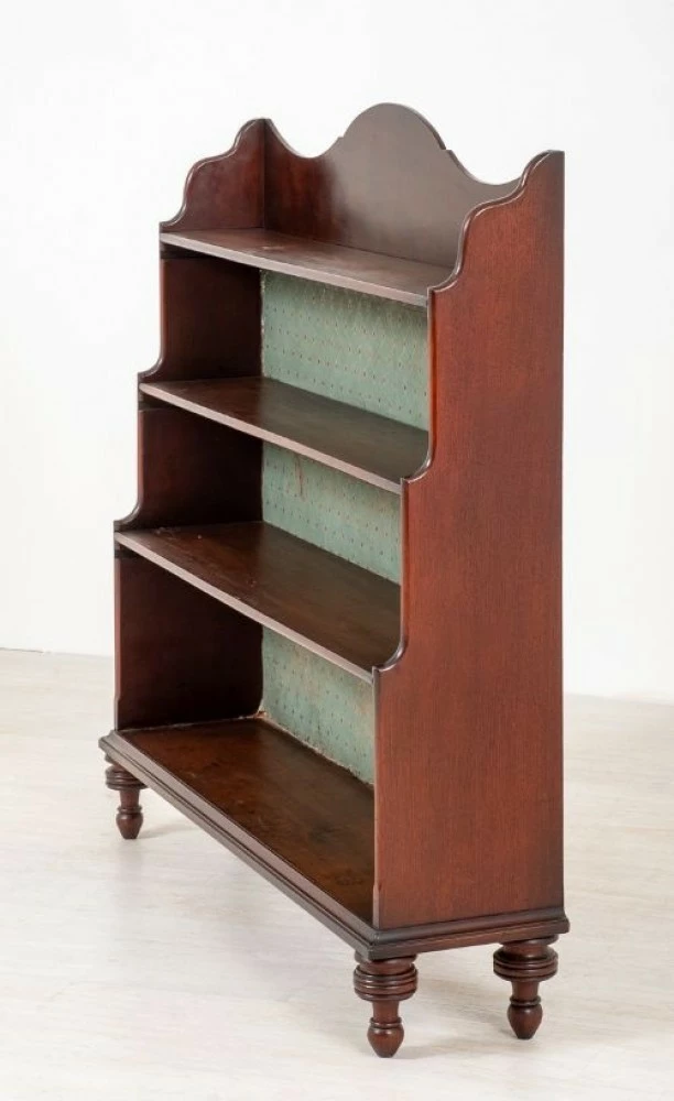 Victorian Waterfall Bookcase Mahogany Open 185 3 Victorian Waterfall Bookcase Mahogany Open 185 - Image 3