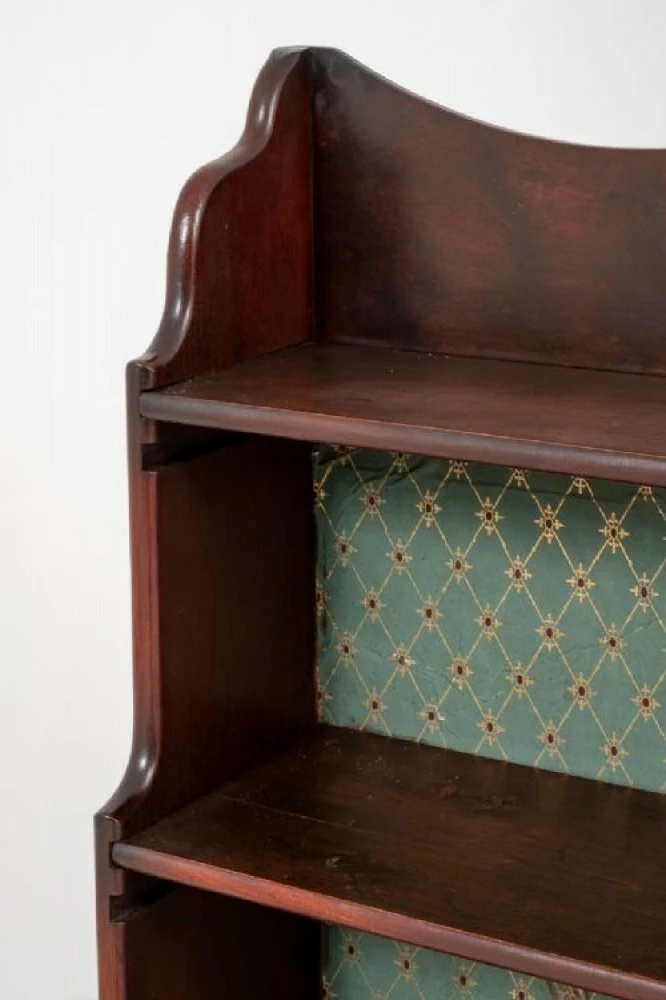 Victorian Waterfall Bookcase Mahogany Open 185 4 Victorian Waterfall Bookcase Mahogany Open 185 - Image 4