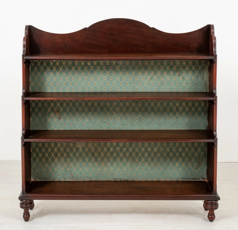 Victorian Waterfall Bookcase Mahogany Open 185 6 Victorian Waterfall Bookcase Mahogany Open 185 - Image 6