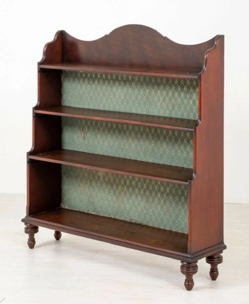 Victorian Waterfall Bookcase Mahogany Open 185 1 Victorian Waterfall Bookcase Mahogany Open 185