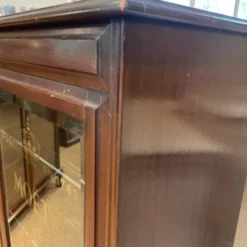 Vintage 1920s Matching Pair 2 Door Glazed Bookcase Cabinets 2 Door Display Cabinets With Later Lettering -Storage Furniture Sales 2024 vintage 1920s matching pair 2 door glazed bookcase cabinets 2 door display cabinets with later lettering sku43102440 0 3
