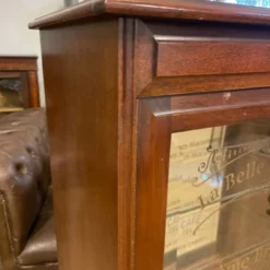 Vintage 1920s Matching Pair 2 Door Glazed Bookcase Cabinets 2 Door Display Cabinets With Later Lettering -Storage Furniture Sales 2024 vintage 1920s matching pair 2 door glazed bookcase cabinets 2 door display cabinets with later lettering sku43102440 0 4