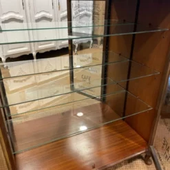 Vintage 1920s Matching Pair 2 Door Glazed Bookcase Cabinets 2 Door Display Cabinets With Later Lettering -Storage Furniture Sales 2024 vintage 1920s matching pair 2 door glazed bookcase cabinets 2 door display cabinets with later lettering sku43102440 0 7