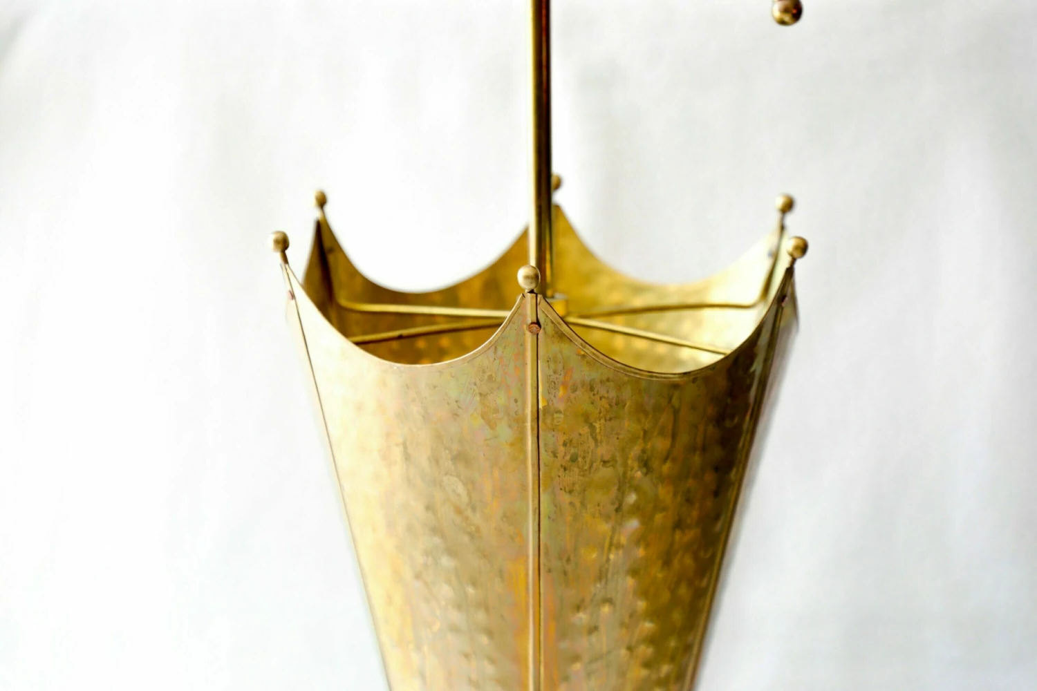 Unknown Vintage 1950s Brass Umbrella Stand 3 Unknown Vintage 1950s Brass Umbrella Stand - Image 3