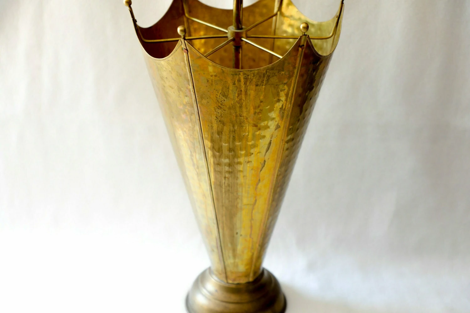 Unknown Vintage 1950s Brass Umbrella Stand 6 Unknown Vintage 1950s Brass Umbrella Stand - Image 6