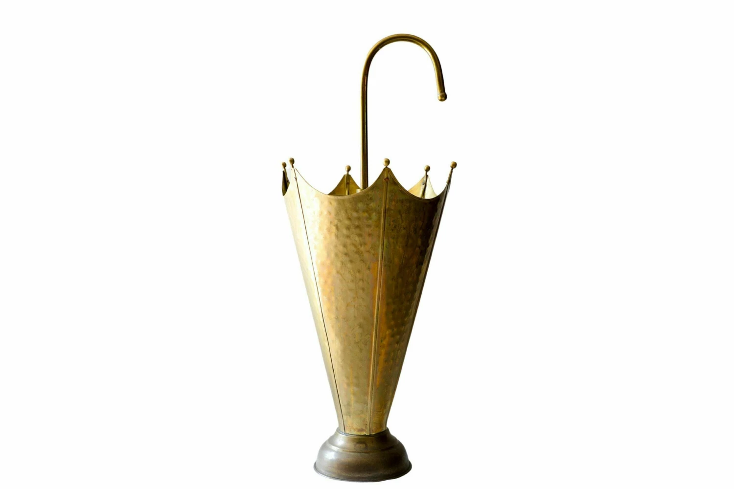 Unknown Vintage 1950s Brass Umbrella Stand 1 Unknown Vintage 1950s Brass Umbrella Stand