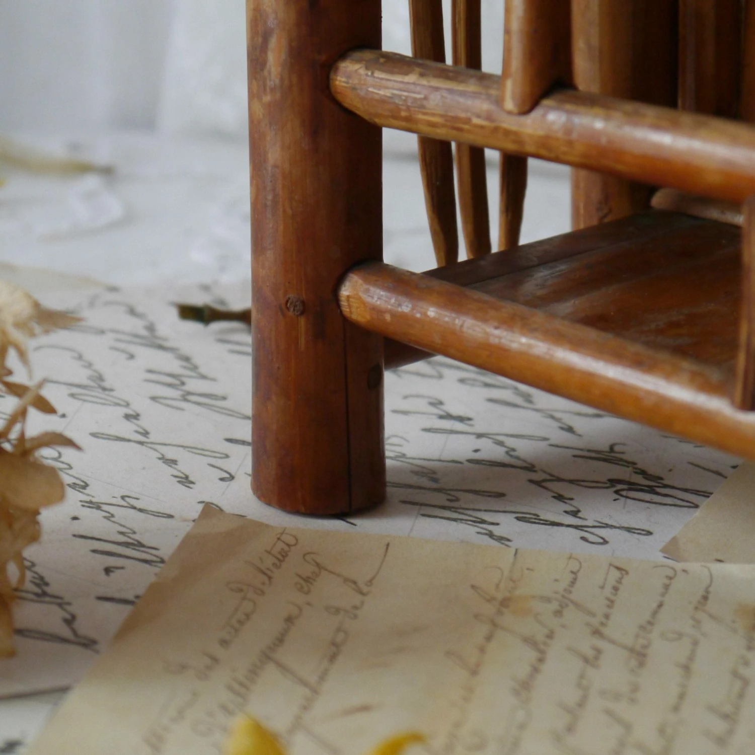 Unknown Vintage Bamboo Letter Rack, 1970s 9 Unknown Vintage Bamboo Letter Rack, 1970s - Image 9