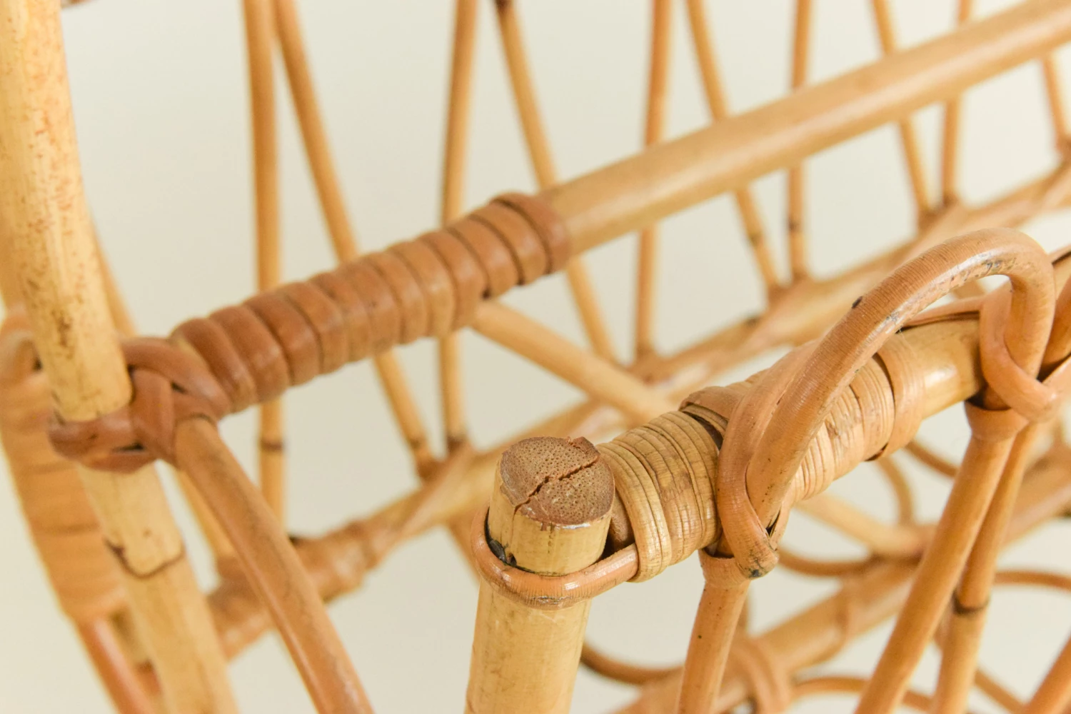 Vintage Bamboo Magazine Rack, 1970s 7 Vintage Bamboo Magazine Rack, 1970s - Image 7