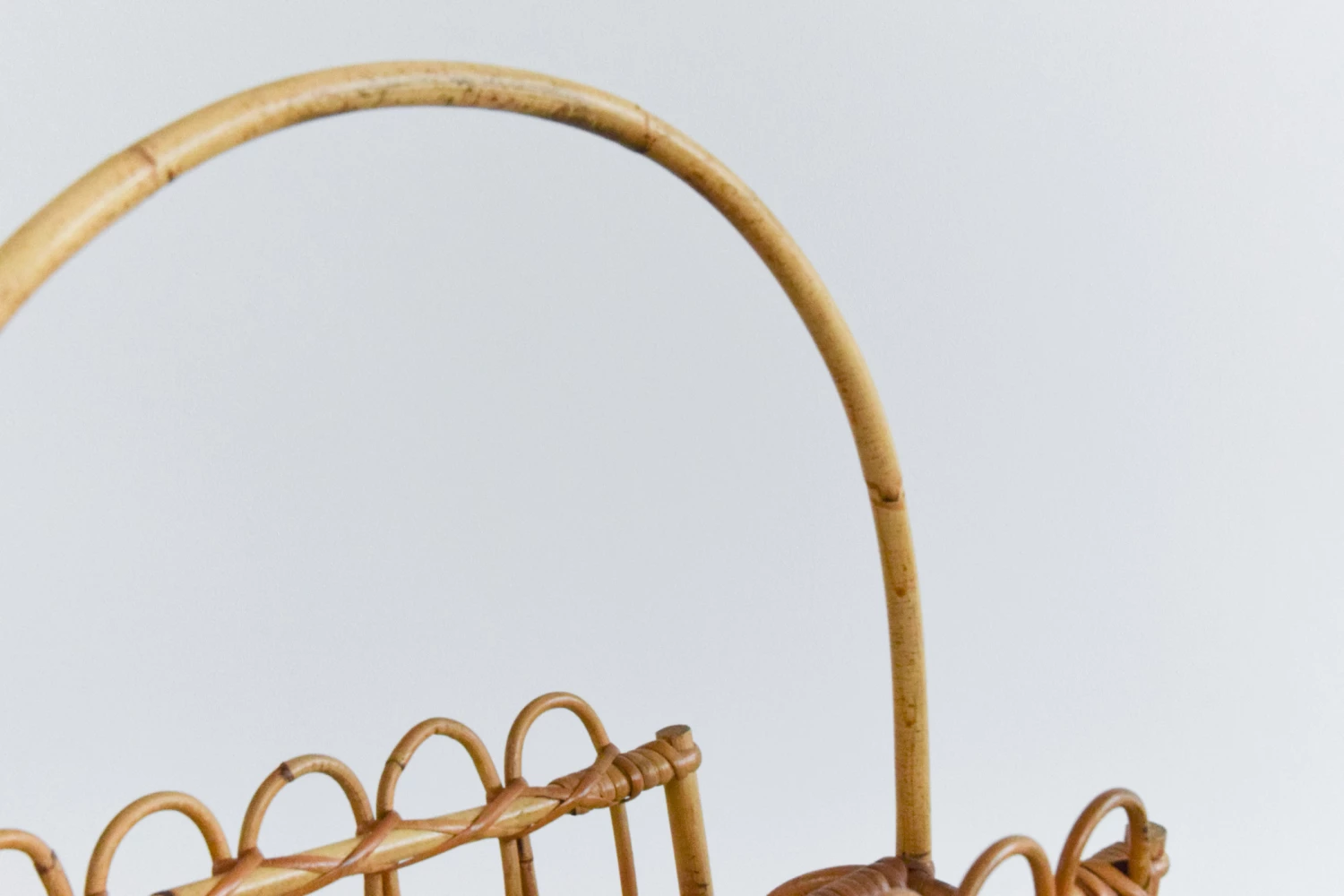 Vintage Bamboo Magazine Rack, 1970s 3 Vintage Bamboo Magazine Rack, 1970s - Image 3