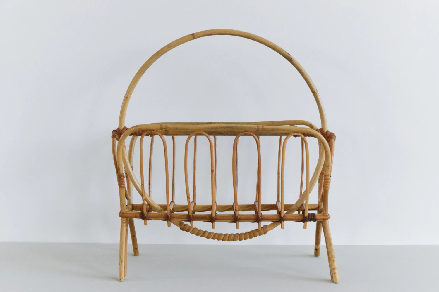 Vintage Bamboo Magazine Rack 2 Vintage Bamboo Magazine Rack - Image 2