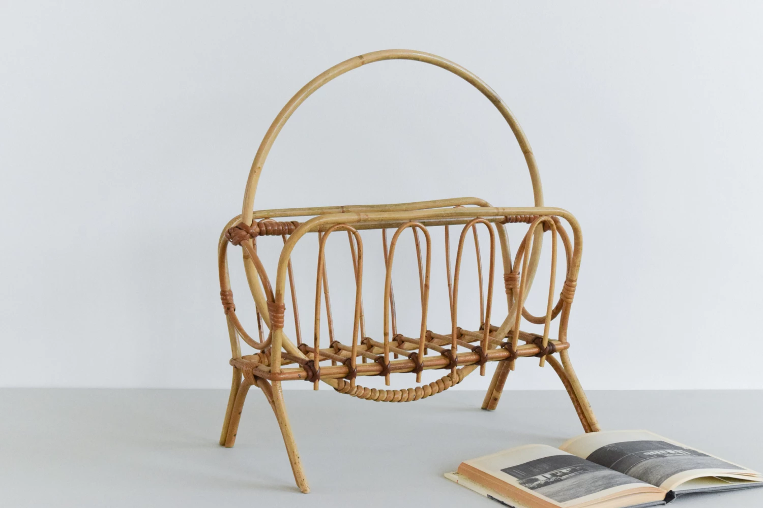 Vintage Bamboo Magazine Rack 1 Vintage Bamboo Magazine Rack