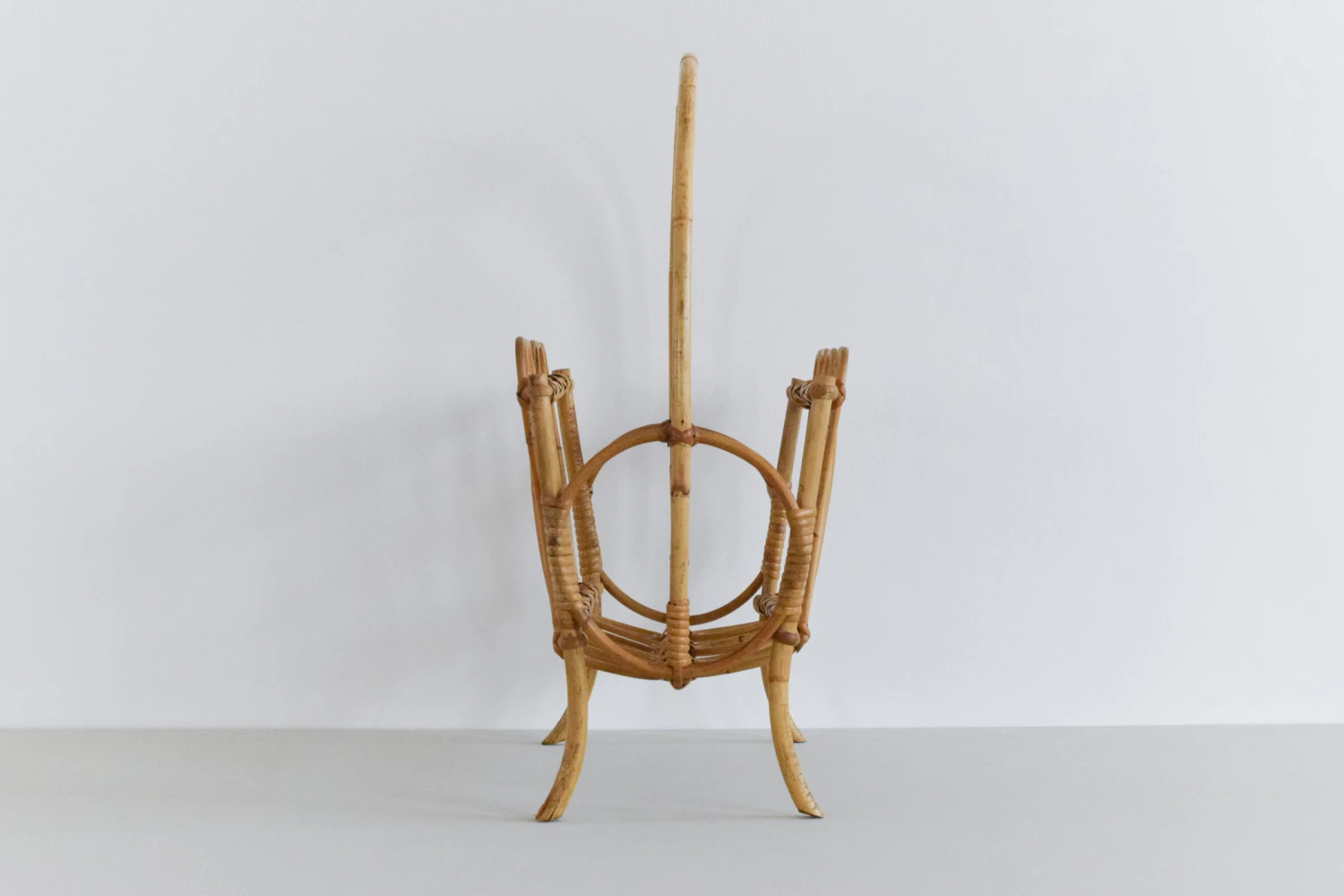 Vintage Bamboo Magazine Rack, 1970s 2 Vintage Bamboo Magazine Rack, 1970s - Image 2