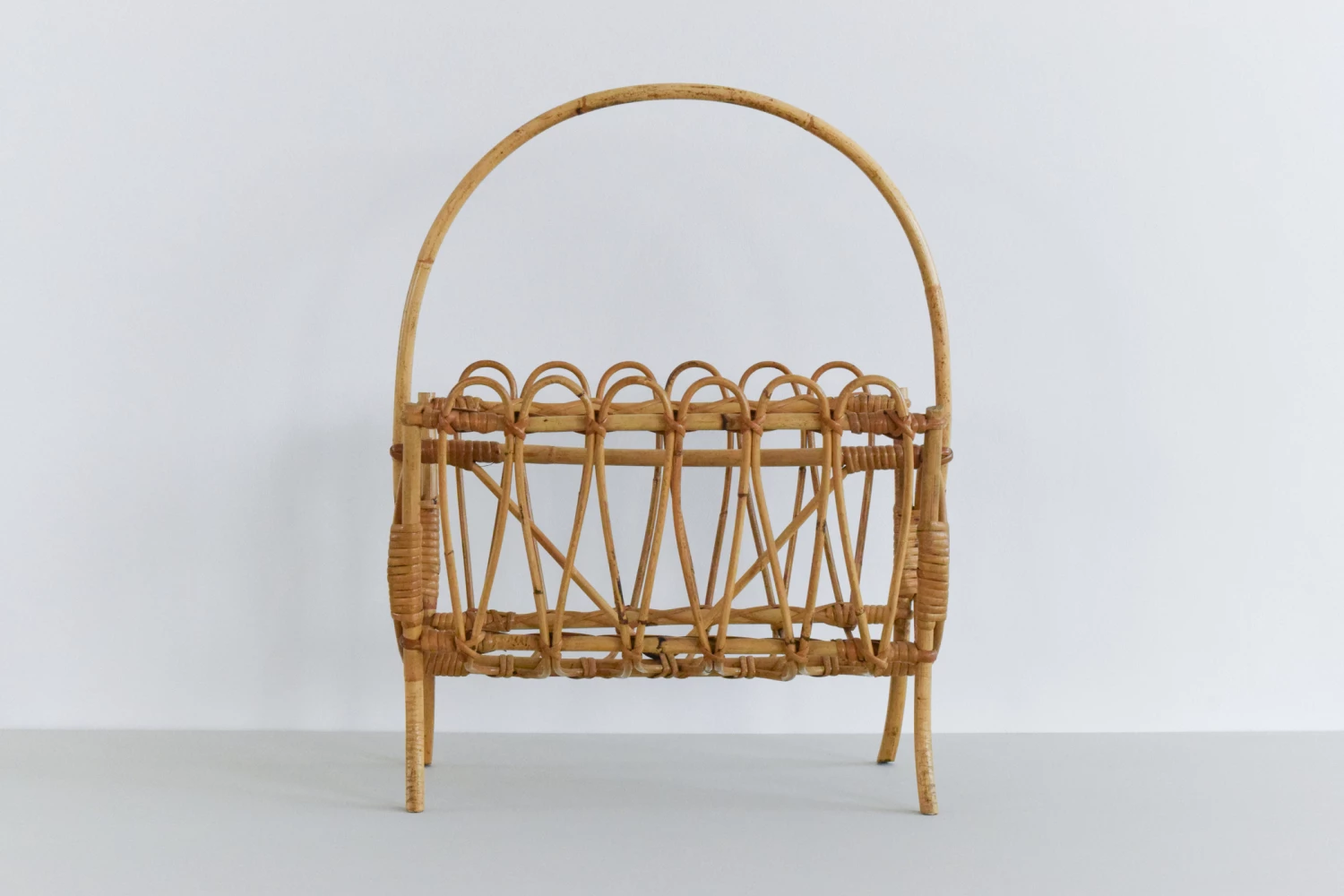 Vintage Bamboo Magazine Rack, 1970s 4 Vintage Bamboo Magazine Rack, 1970s - Image 4