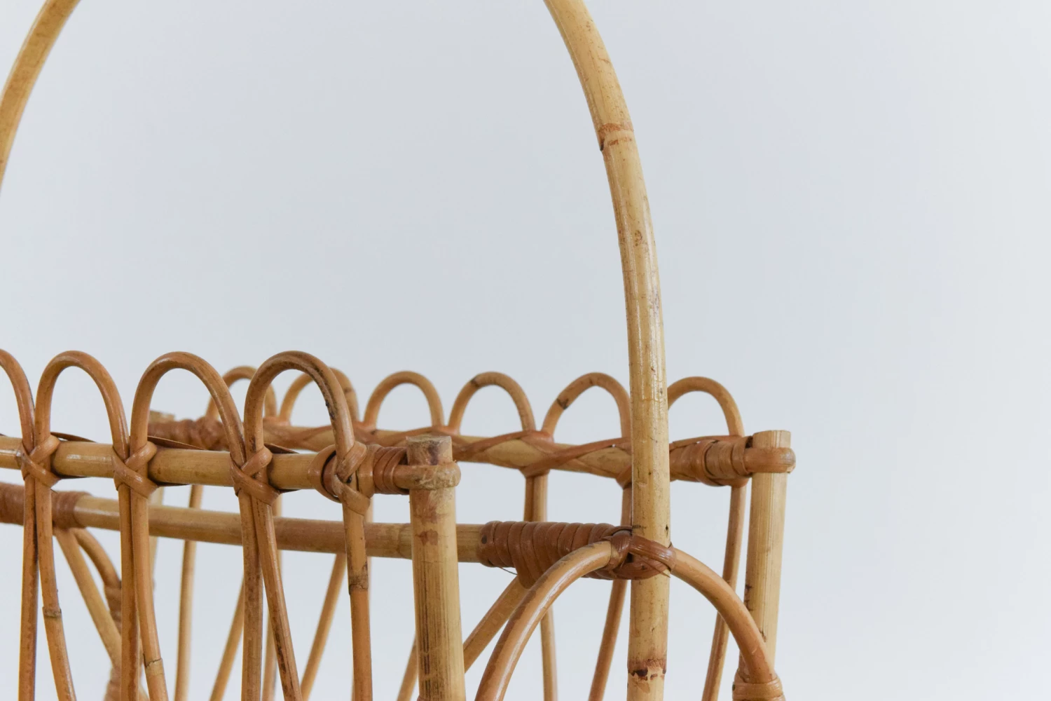 Vintage Bamboo Magazine Rack, 1970s 8 Vintage Bamboo Magazine Rack, 1970s - Image 8