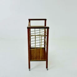 Unknown Vintage Bar Cart / Brass Magazine Rack, C.1960s -Storage Furniture Sales 2024 vintage bar cart brass magazine rack c 1960s sku40975250 0 2 scaled