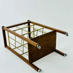 Unknown Vintage Bar Cart / Brass Magazine Rack, C.1960s -Storage Furniture Sales 2024 vintage bar cart brass magazine rack c 1960s sku40975250 0 8 scaled