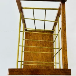 Unknown Vintage Bar Cart / Brass Magazine Rack, C.1960s -Storage Furniture Sales 2024 vintage bar cart brass magazine rack c 1960s sku40975250 0 9 scaled