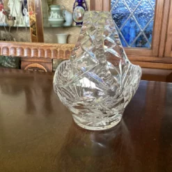 Unknown Vintage Beautiful Edinburgh? Crystal Cut Glass Posy Basket. Has Small Chip. -Storage Furniture Sales 2024 vintage beautiful edinburgh crystal cut glass posy basket has small chip sku36597870 0 4