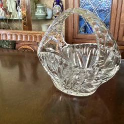 Unknown Vintage Beautiful Edinburgh? Crystal Cut Glass Posy Basket. Has Small Chip. -Storage Furniture Sales 2024 vintage beautiful edinburgh crystal cut glass posy basket has small chip sku36597870 0 6