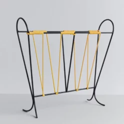 Vintage Black And Yellow Metal And Plastic Magazine Rack -Storage Furniture Sales 2024 vintage black and yellow metal and plastic magazine rack sku86377129 0 2