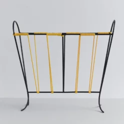 Vintage Black And Yellow Metal And Plastic Magazine Rack -Storage Furniture Sales 2024 vintage black and yellow metal and plastic magazine rack sku86377129 0 4