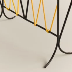 Vintage Black And Yellow Metal And Plastic Magazine Rack -Storage Furniture Sales 2024 vintage black and yellow metal and plastic magazine rack sku86377129 0 6