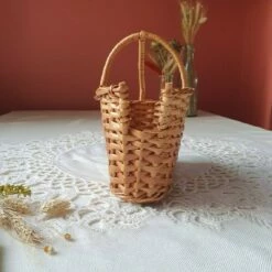 Vintage Boat Shaped Midcentury Wicker Storage Basket Bowl -Storage Furniture Sales 2024 vintage boat shaped midcentury wicker storage basket bowl sku53982526 0 4