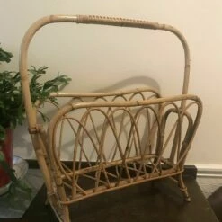 Unknown Vintage Boho Bamboo Magazine Rack Retro Tiki Mid Century -Storage Furniture Sales 2024 vintage boho bamboo magazine rack retro tiki mid century sku31606900 0 12