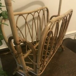 Unknown Vintage Boho Bamboo Magazine Rack Retro Tiki Mid Century -Storage Furniture Sales 2024 vintage boho bamboo magazine rack retro tiki mid century sku31606900 0 5