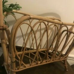 Unknown Vintage Boho Bamboo Magazine Rack Retro Tiki Mid Century -Storage Furniture Sales 2024 vintage boho bamboo magazine rack retro tiki mid century sku31606900 0 7