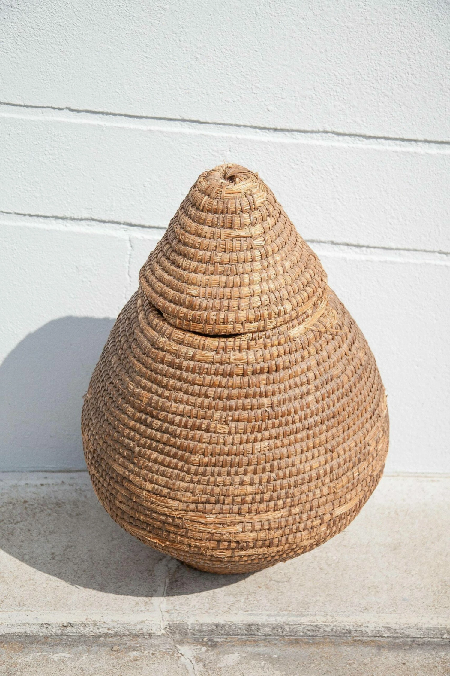 Unknown Vintage Braided Straw Basketry 5 Unknown Vintage Braided Straw Basketry - Image 5
