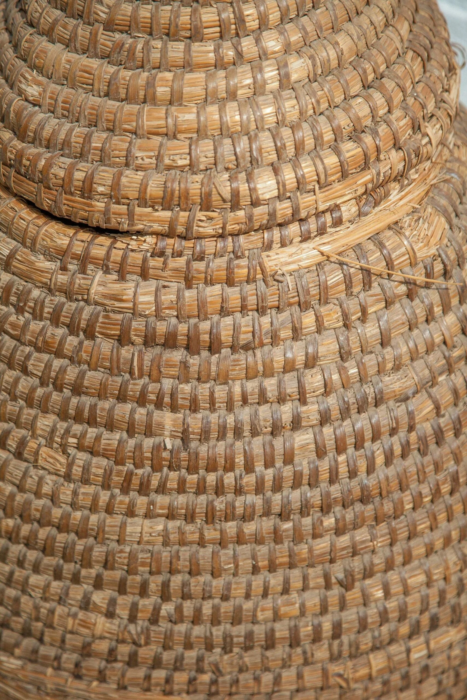 Unknown Vintage Braided Straw Basketry 8 Unknown Vintage Braided Straw Basketry - Image 8