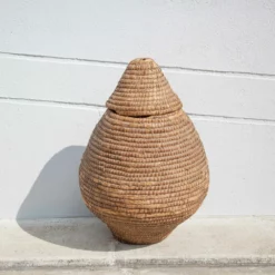 Unknown Vintage Braided Straw Basketry