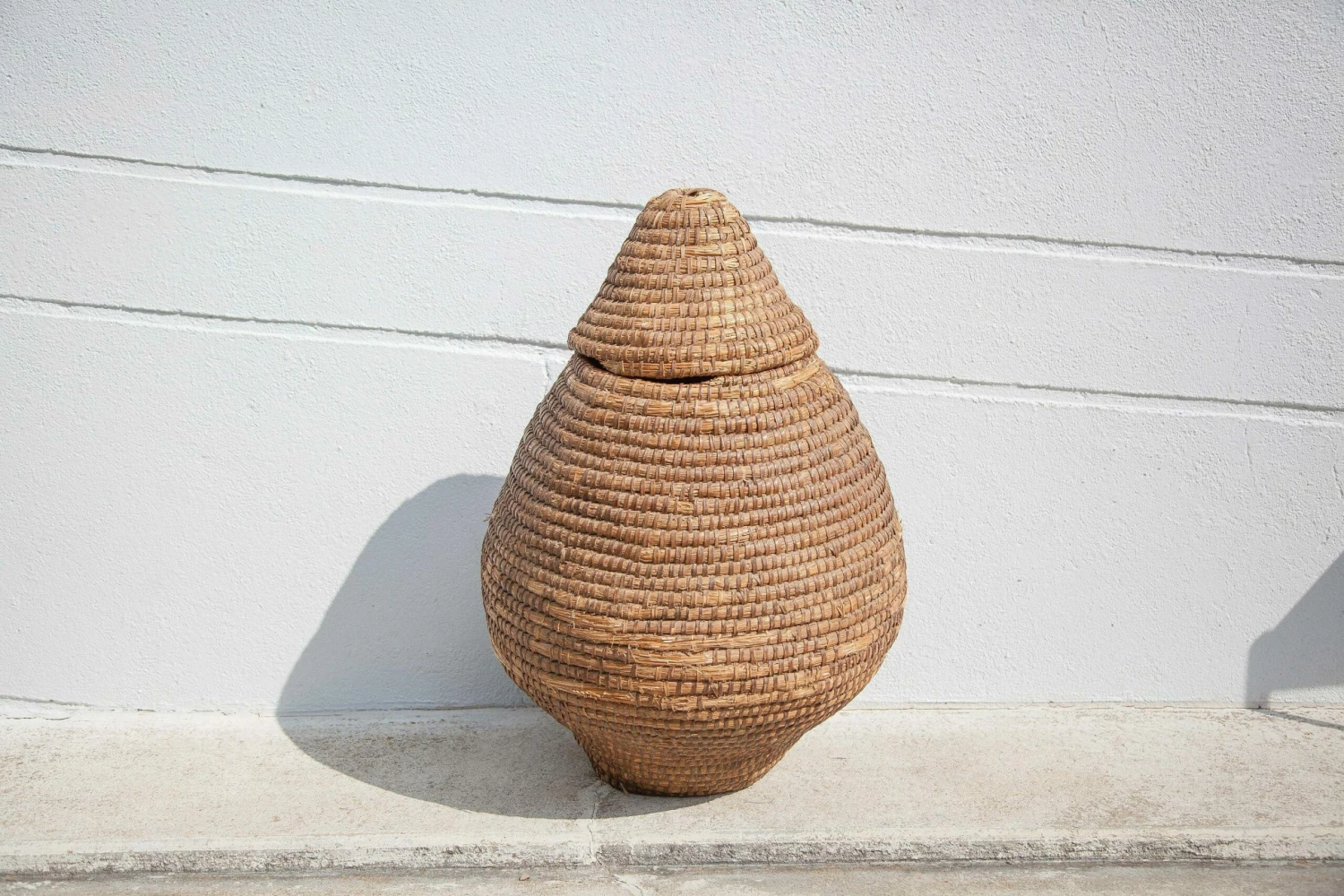 Unknown Vintage Braided Straw Basketry 1 Unknown Vintage Braided Straw Basketry