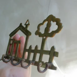 Unknown Vintage Brass Key Hanger Entryway Wall Hanger House And Tree Jewelry Hanger -Storage Furniture Sales 2024 vintage brass key hanger entryway wall hanger house and tree jewelry hanger sku47367901 0 3 scaled
