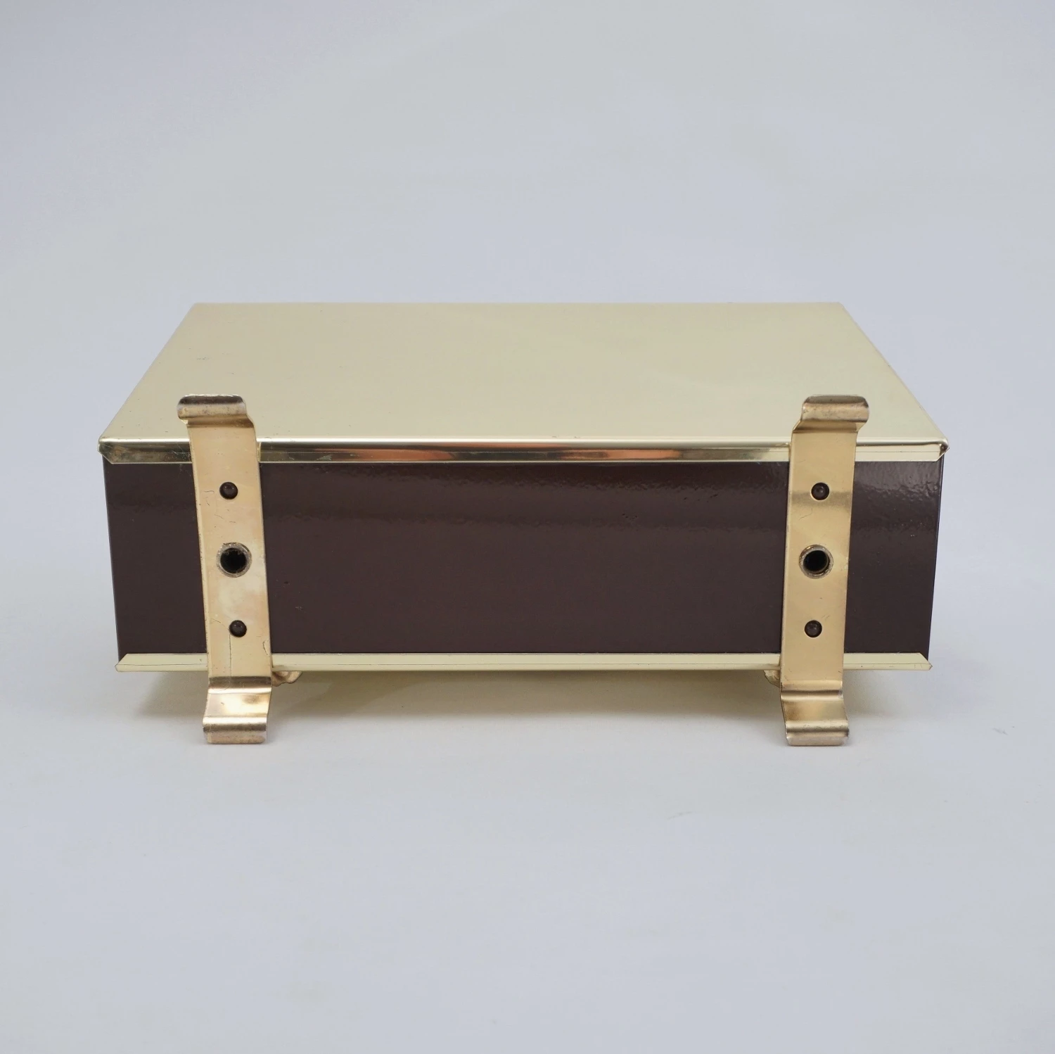 Vintage Brass Magazine Rack Decorated With A Neoclassical Theme, 1940`s Ca, By `Peerage Brass` Of England 10 Vintage Brass Magazine Rack Decorated With A Neoclassical Theme, 1940`s Ca, By `Peerage Brass` Of England - Image 10