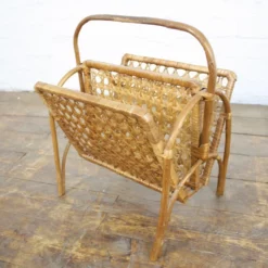 Unknown Vintage Cane Magazine Rack Retro Vintage Furniture -Storage Furniture Sales 2024 vintage cane magazine rack retro vintage furniture sku65712384 0 3