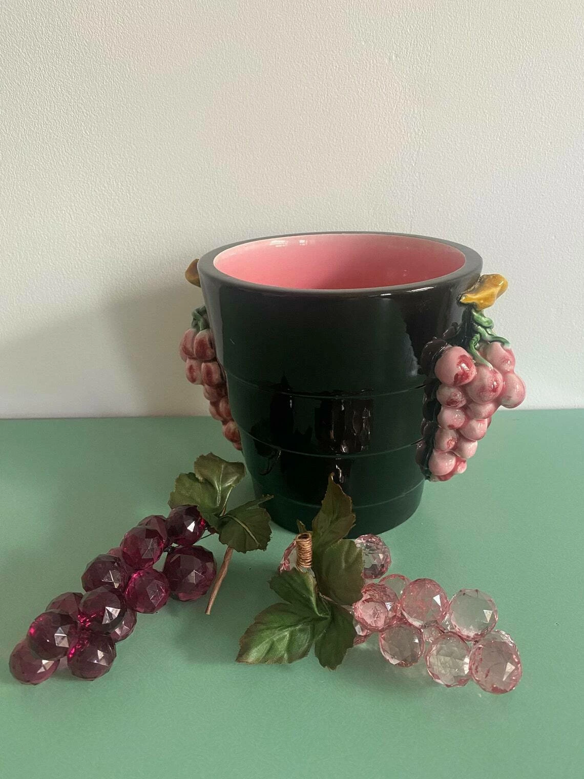 Vintage Ceramic Mini Ice Bucket 1 Vintage Ceramic Mini Ice Bucket