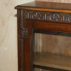 Vintage Circa 1940's English Oak Jacobean Revival Glazed Door Library Bookcase -Storage Furniture Sales 2024 vintage circa 1940 s english oak jacobean revival glazed door library bookcase sku23498218 0 2
