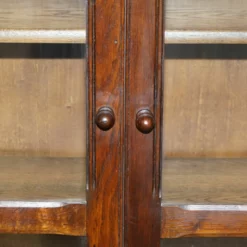 Vintage Circa 1940's English Oak Jacobean Revival Glazed Door Library Bookcase -Storage Furniture Sales 2024 vintage circa 1940 s english oak jacobean revival glazed door library bookcase sku23498218 0 4