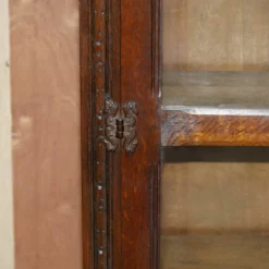 Vintage Circa 1940's English Oak Jacobean Revival Glazed Door Library Bookcase -Storage Furniture Sales 2024 vintage circa 1940 s english oak jacobean revival glazed door library bookcase sku23498218 0 5