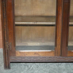 Vintage Circa 1940's English Oak Jacobean Revival Glazed Door Library Bookcase -Storage Furniture Sales 2024 vintage circa 1940 s english oak jacobean revival glazed door library bookcase sku23498218 0 6