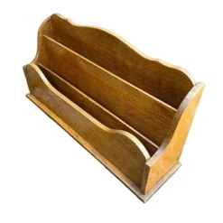 Vintage Circa 1950 Golden Oak Three Compartment Desk Stationary Letter Holder Letter Rack Stationary Holder Desk Accessory Desk Storage -Storage Furniture Sales 2024 vintage circa 1950 golden oak three compartment desk stationary letter holder letter rack stationary holder desk accessory desk storage sku75090006 0 1