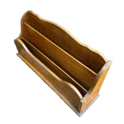 Vintage Circa 1950 Golden Oak Three Compartment Desk Stationary Letter Holder Letter Rack Stationary Holder Desk Accessory Desk Storage -Storage Furniture Sales 2024 vintage circa 1950 golden oak three compartment desk stationary letter holder letter rack stationary holder desk accessory desk storage sku75090006 0 4