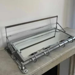 Unknown Vintage Coat Rack, Beveled Mirror And Chrome, Art Deco -Storage Furniture Sales 2024 vintage coat rack beveled mirror and chrome art deco sku55861693 0 6