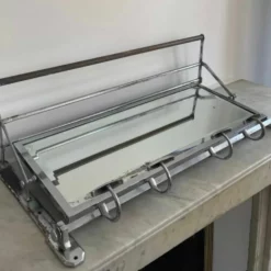 Unknown Vintage Coat Rack, Beveled Mirror And Chrome, Art Deco -Storage Furniture Sales 2024 vintage coat rack beveled mirror and chrome art deco sku55861693 0 7