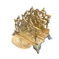 Unknown Vintage Fench Ornate Rococo Style Heavy Solid Brass Three Section Letter Rack With Stamp Holder,Desk Tidy,Brass Stationary Holder Desk Tidy -Storage Furniture Sales 2024 vintage fench ornate rococo style heavy solid brass three section letter rack with stamp holder desk tidy brass stationary holder desk tidy sku87319455 0 2