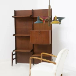 Unknown Vintage Freestanding Bookcase In Wood By Fratelli Proserpio -Storage Furniture Sales 2024 vintage freestanding bookcase in wood by fratelli proserpio sku38296733 0 15